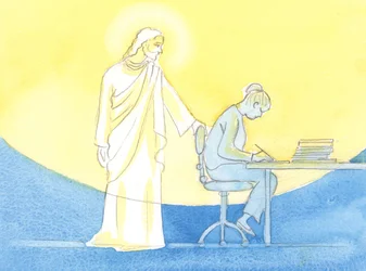 Par la grâce de Dieu, chaque jour peut être passé en compagnie du Christ, comme si nous vivions à mi-chemin du Ciel, à chaque moment de travail et de prière, 2002