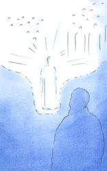 Par la prière, nous sommes très proches des Saints du Ciel, comme si le sol du ciel descendait. Chaque acte de foi nous rapproche encore plus