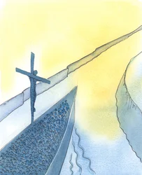 Par la puissance du sacrifice du Christ, pendant la Sainte Messe, le Christ perce le Ciel et nous rapproche tous du Père - tout comme lorsqu