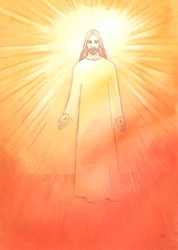 Le Christ est radieux et joyeux dans Sa Vie Ressuscitée