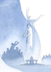 Le Christ est vraiment un avec nous, par sa chair et son sang, et aussi un avec le Père (vers qui il nous attire) à cause de sa divinité