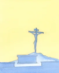 Le Précieux Sang du Christ a coulé de Son Corps sur la Croix ; et ce Sacrifice est re-présenté dans la messe aujourd