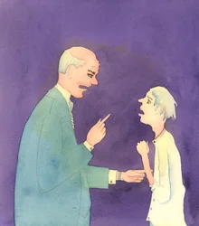 Certaines personnes occupant des postes de pouvoir abusent de leur pouvoir, 2005 (aquarelle sur papier)