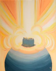 Par le Christ, la lumière du ciel nous enveloppe à chaque messe