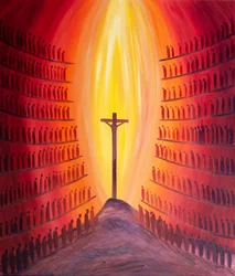 À travers la messe, chaque génération du peuple de Dieu est présente au seul sacrifice du Christ tel qu