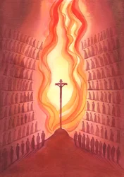 À travers la Messe, chaque génération du peuple de Dieu est présente au seul Sacrifice du Christ tel qu