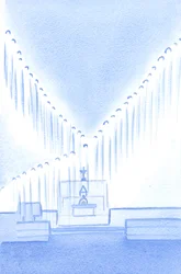 Nous faisons bien de saluer les Saints Anges qui, en garde, priant, remplissent le lieu saint qui est notre sanctuaire