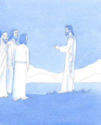Lorsque le Christ a enseigné à ses disciples les "Béatitudes", il parlait de perfection, 2005 (aquarelle sur papier)