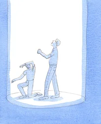 Lorsque nous demandons les prières des saints, nous pouvons être sûrs que leurs intercessions sont fructueuses, 2005 (aquarelle sur papier)