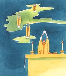 Partout où un prêtre catholique offre le Saint Sacrifice de la Messe, il y a Jésus-Christ, présent avec son peuple, 2000