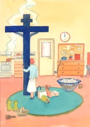 Quiconque adore le Christ à la messe et veut rester avec Lui en esprit toute la journée peut offrir louange et remerciement à travers Lui au Père toute la journée
