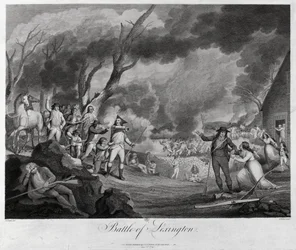 La bataille de Lexington, 19 avril 1775