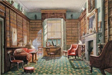 Les salles de consultation du n°2 Rodney Street, Liverpool, vers 1830