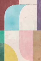 Blocs pastel incurvés