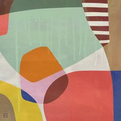 Formes colorées qui se chevauchent