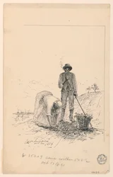 Homme et femme travaillant près d