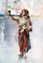 Ellaline Terriss dans Bluebell in Fairyland, vers 1902