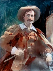 Lewis Waller dans Les Trois Mousquetaires, vers 1902