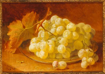 Raisins sur une assiette en argent, 1893