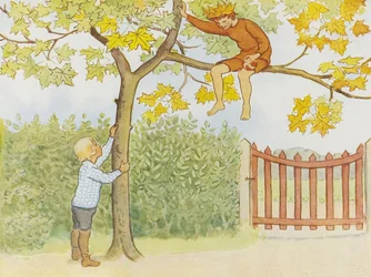 Lasse le Petit dans le jardin 1923 001