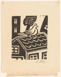 Pigeon sur un toit