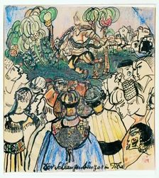 Le danseur de serpent à Tiba - The snake-dancer in Tiba ...