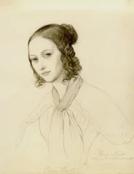Portrait de Clara Wieck-Schumann 1819-1896, 1836