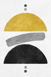 Formes abstraites dorées