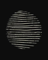 Cercle abstrait en pointillés