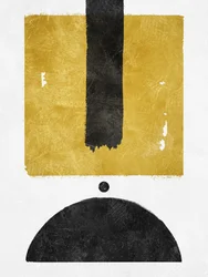 Équilibre or et noir