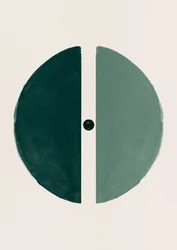 Cercle vert divisé