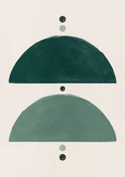 Demi-cercles verts modernes