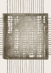 Grille abstraite aux tons sourds