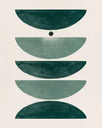 Formes vertes empilées
