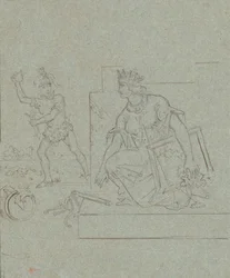 Caricature Politique sur la Guerre Civile Américaine, vers 1860