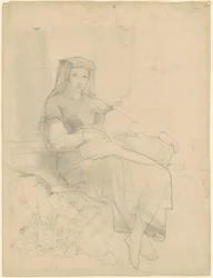 Femme allongée