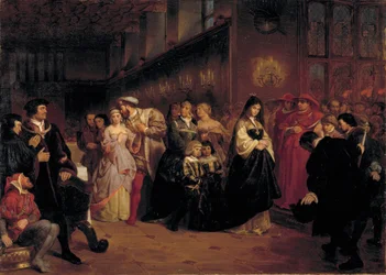 La cour de Anne Boleyn, 1846