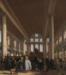 Intérieur de la synagogue portugaise d