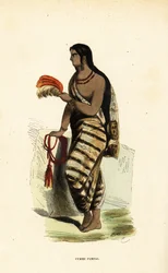Femme des basses terres de la Pampa, Argentine