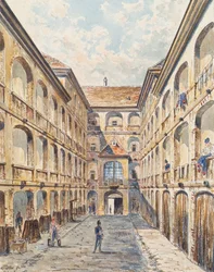 La première cour de la caserne Salzgries à Vienne