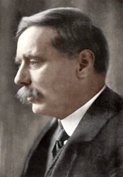 Herbert George Wells, romancier britannique, 1914