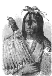 Chef des Indiens Creeks, du sud-est des États-Unis