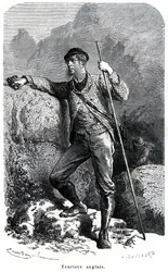 Touriste anglais - illustration du livre « Mœurs et Caractères des Peuples », édition 1884