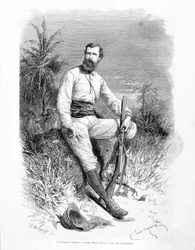 Portrait du lieutenant britannique et explorateur Verney Lovett Cameron (1844-1894)