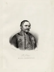 Milo Obrenovic I 1780-1860, prince de Serbie, vers 1838
