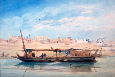 Un bateau sur le Nil, Louxor, Égypte