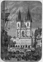 Architecture gothique : vue extérieure de l