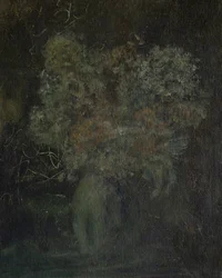 Nature morte florale sombre