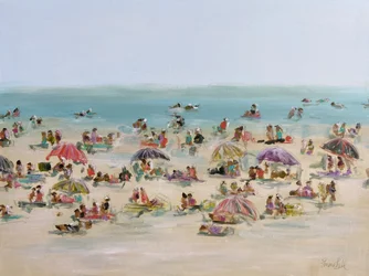 Une journée animée à la plage
