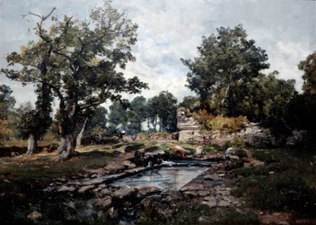 La blanchisserie de la Coataner le matin, 1883